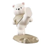Cute Phone Holder - Resin Bear Cell Phone Stand, Movable Joints Adjustable for Flexible Angles, Lightweight Easy to Place, Cellphone Holder Tool, Stylish Accessory for Video Calls, Streaming