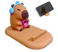 Cute Phone Stand - PVC 5.2x8.7x5.1cm Non-Slip Portable Base | Smartphone Holder For Desk Home | Compact Stand For Table Vanity Bed Travel Cubicle Kitchen Room Airplane, Adorable Design, Stable Grip, F