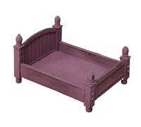 Cute Photo Crib, Mini Photography Bed Prop, Picture Display Setup with Smooth Rounded Frame Design, Natural Wood Craft Build, Studio Nursery Style Accessory, Use