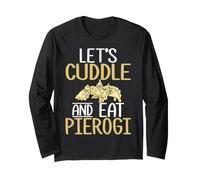 Cute Pierogi Cuddle Polish Food Humor Long Sleeve T-Shirt
