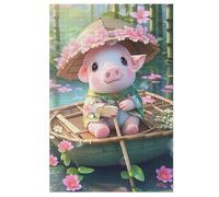 Cute Pig 1000 Piece Wooden Jigsaw Puzzles for Adults Puzzle Learning Educational Toys Family Games for Kids Jigsaws 78×53cm