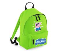 Cute Pig Bag, Personalised Backpack, Pig Bag Gift for Kids-Boy, Toddlers, Birthday Boy, 9 litres Mini Fashion Backpack for Nursery, Bookbags, Rucksack, Shoulder Bag. (Lime Green)