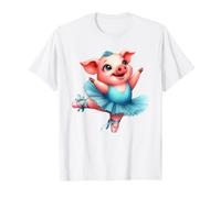 Cute Pig Ballerina Ballet Dancer Animal T-Shirt