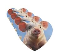 Cute Pig Car Air Freshener Cards for Women Men 4 Pack Cute Car Accessories Long Lasting Scent Car Diffuser Hanging Auto Aromatherapy Tablets Car Fresheners Gifts