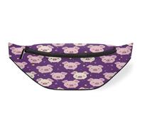 Cute Pig Faces Waist Bag Pack for Women Men Kids Girls Boys Fanny Pack Bumbags Pouch Purses Belt Bag for Travel Sport Running