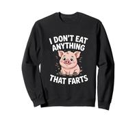 Cute Pig "Ich Esse Nichts Was Fartz" [German Language Sweatshirt