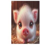 Cute Pig Jigsaw Puzzles 1000 Pieces Puzzle Adults Game Jigsaw Toys Teenagers Gifts Wall Decoration （78×53cm）