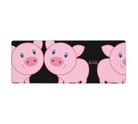 Cute Pig Keyboard and Mouse Pad, Extra Large Desk Cover, Spill Resistance Mat for Smooth Tracking