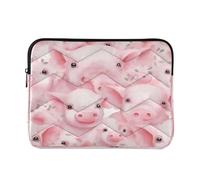Cute Pig Laptop Sleeve Bag for 13-13.3Inch, Waterproof Shockproof Laptop Quilting Case, Slim Lightweight Design for Work-M