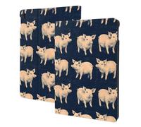Cute Pig Navy Blue Print Compatible with ipad air 3rd Generation Case Cover, Tablet Cases Compatible with ipad Pro Case 10.5 Inch, Auto Wake/Sleep, Folio Stand