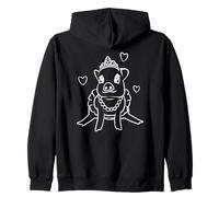 Cute Pig Piglet Homecoming Prom Pageant Queen Zip Hoodie