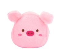 Cute Pig Plush Coin Purse Little Girl Purses Money Organizers Earphone Change Zipper Storage Bag Small Wallet for Kids Girls