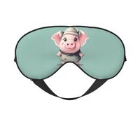 Cute Pig Print Comfortable Sleep Eye Mask Men Women Lightweight Travel Nap Meditation Yoga Work