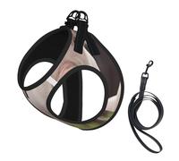 cute pig Print Dog Harness Vest for Small Pets S | Small Sized Leash Set Soft Light Puppy Breathable Mesh Reflective Training Walking Adjustable Circumference