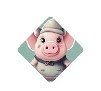 Cute Pig Printing 10 Pcs Air Freshener Cards,Car Scented Hanging Sheets Air Freshener Set For Car Decoration