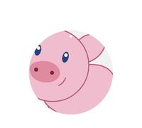 Cute Pig Printing 10 Pcs Air Freshener Cards,Car Scented Hanging Sheets Air Freshener Set For Car Decoration