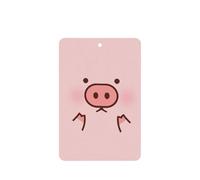 Cute Pig Printing 10 Pcs Car Air Freshener Fragrant Sheets,Car Hanging Accessories With Strings For Decor