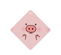 Cute Pig Printing 10 Pcs Car Air Freshener Fragrant Sheets,Car Hanging Accessories With Strings For Decor