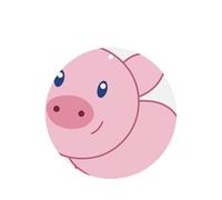 Cute Pig Printing 10 Pcs Car Air Freshener Fragrant Sheets,Car Hanging Accessories With Strings For Decor
