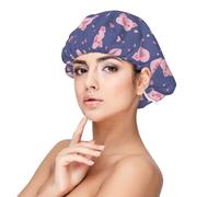 Cute pig Silk Bonnet for Sleeping Women Men - Adjust Satin Bonnet for Sleeping, Soft Comfrt Hair Bonnet for Sleeping
