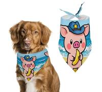 Cute Piggy Dog Bandana, Soft Breathable Pet Scarf, Personalized Dog Bib Kerchief for Small Medium Large Dogs Cats, Exquisite Pet Neckerchief for Daily Wear, Travel, Party