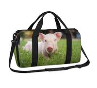 Cute Pigs Animal Sports Duffel Bags Weekend Overnight Bag Casual Tote Holdall Travel Gym Luggage Duffel Bag for Kids Girls Boys Women Men