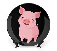 Cute Pigs Funny Decorative Plate Ceramic Ornaments 6inch