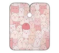 Cute Pigs Pattern Hair Cutting Gown Adjustable Beard Bib Lightweight Barber Cape For Home Barbers Salon 140X168Cm