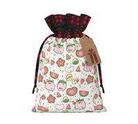 Cute Pigs Pattern Print Xmas Drawstring Gift Bag Wrapping Needs For Christmas Bags Holiday Party Favors