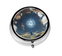 Cute Pill Organizer - AM PM Pill Box, Small & Large Travel Pill Case, Unique Custom Design, Iron Plating, Perfect for Purse and On-The-Go MagicTreePortal