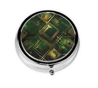 Cute Pill Organizer - AM PM Pill Box, Small & Large Travel Pill Case, Unique Custom Design, Iron Plating, Perfect for Purse and On-The-Go TechGridGold