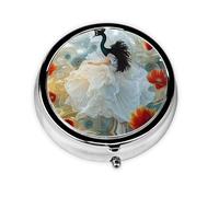 Cute Pill Organizer - Unique Custom Design, Travel-Friendly Medicine Box, 1 Day AM PM Pill Case, Small & Portable Pill Dispenser for Daily Use Exquisite Digital Art