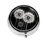 Cute Pill Organizer - Unique Custom Design, Travel-Friendly Medicine Box, 1 Day AM PM Pill Case, Small & Portable Pill Dispenser for Daily Use Blooming Dandelion