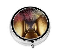 Cute Pill Organizer - Unique Custom Design, Travel-Friendly Medicine Box, 1 Day AM PM Pill Case, Small & Portable Pill Dispenser for Daily Use Ancient Persian Cities