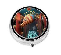 Cute Pill Organizer - Unique Custom Design, Travel-Friendly Medicine Box, 1 Day AM PM Pill Case, Small & Portable Pill Dispenser for Daily Use Colorful Fish