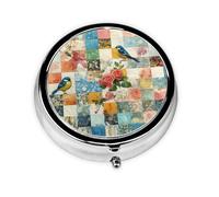 Cute Pill Organizer - Unique Custom Design, Travel-Friendly Medicine Box, 1 Day AM PM Pill Case, Small & Portable Pill Dispenser for Daily Use Exciting Bird's-Eye Panoramic View