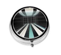 Cute Pill Organizer - Unique Custom Design, Travel-Friendly Medicine Box, 1 Day AM PM Pill Case, Small & Portable Pill Dispenser for Daily Use Aperture Science Laboratory