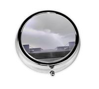 Cute Pill Organizer - Unique Custom Design, Travel-Friendly Medicine Box, 1 Day AM PM Pill Case, Small & Portable Pill Dispenser for Daily Use Fauvist Architecture