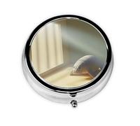 Cute Pill Organizer - Unique Custom Design, Travel-Friendly Medicine Box, 1 Day AM PM Pill Case, Small & Portable Pill Dispenser for Daily Use Lost and Desperate Seals