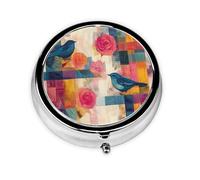 Cute Pill Organizer - Unique Custom Design, Travel-Friendly Medicine Box, 1 Day AM PM Pill Case, Small & Portable Pill Dispenser for Daily Use Rich Color Palette