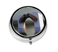 Cute Pill Organizer - Unique Custom Design, Travel-Friendly Medicine Box, 1 Day AM PM Pill Case, Small & Portable Pill Dispenser for Daily Use Dockyard, Magic Water Gate