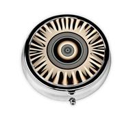 Cute Pill Organizer - Unique Custom Design, Travel-Friendly Medicine Box, 1 Day AM PM Pill Case, Small & Portable Pill Dispenser for Daily Use Energy Vortexes