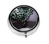 Cute Pill Organizer - Unique Custom Design, Travel-Friendly Medicine Box, 1 Day AM PM Pill Case, Small & Portable Pill Dispenser for Daily Use Vines Grow All Over The Corner