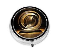 Cute Pill Organizer - Unique Custom Design, Travel-Friendly Medicine Box, 1 Day AM PM Pill Case, Small & Portable Pill Dispenser for Daily Use Transparent White Aperture