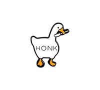 Cute Pin Badges Untitled Goose Game Big Goose Brooch Cartoon Cute Enamel White Goose Brooch No Snag Hijab (I, One Size)