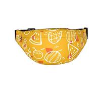 Cute Pineaaple Watermelon Coconut Pattern Fanny Pack for Women Man, Adjustable Casual Waist Belt Bag Crossbody for Sports Travel Hiking Running Jogging
