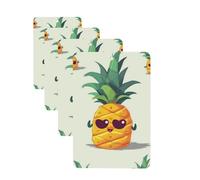 Cute pineapple Car Air Freshener Cards for Women Men 4 Pack Cute Car Accessories Long Lasting Scent Car Diffuser Hanging Auto Aromatherapy Tablets Car Fresheners Gifts