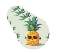 Cute pineapple Car Air Freshener Cards for Women Men 4 Pack Cute Car Accessories Long Lasting Scent Car Diffuser Hanging Auto Aromatherapy Tablets Car Fresheners Gifts
