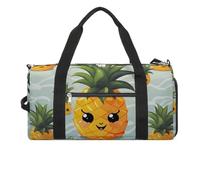 Cute Pineapple Gym Bag Travel Duffel Bags for Men Women Large Weekender Bags Carry On Overnight Duffle Bag with Shoe Compartment for Workout, style, One Size