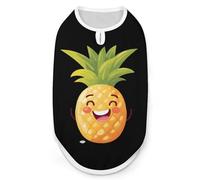 Cute Pineapple Laughing Dog Shirt Sleeveless Pet Clothes Summer T-Shirts Tank Top for Small Puppy Cat
